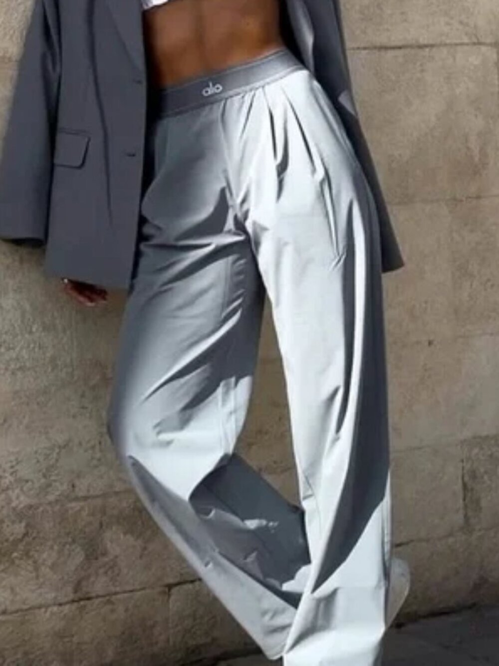 Alo Yoga Brand Trouser🌻Steel Gray(Women's Regular 30-inch)🌠 - Picture 2 of 8